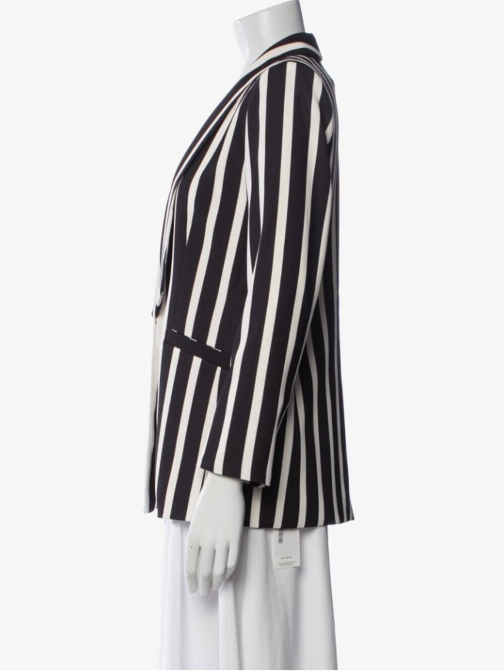 Alice + Olivia Black & White Striped Blazer | Size 8 - Picture 2 of 7
